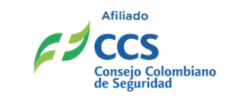 Logotipo del Consejo Colombiano de Seguridad con el texto «Afiliado».